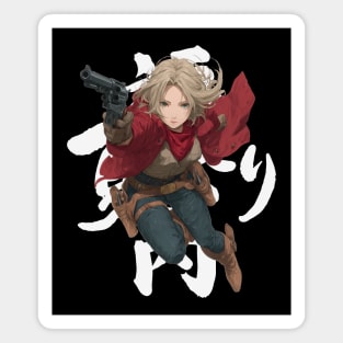 Anime Gunslinger Adventurer Girl Magnet